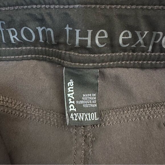 Prana Zion Short Mens Size 42 Gray Belted Outdoor Hiking inseam 10” - Picture 9 of 9